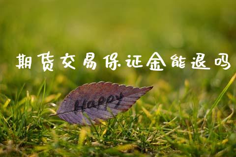 期货交易保证金能退吗_https://wap.yjjixie.cn_港股行情_第1张