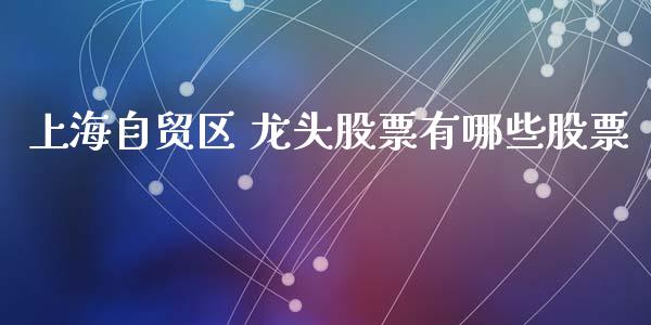 上海自贸区 龙头股票有哪些股票_https://wap.yjjixie.cn_商业资讯_第1张