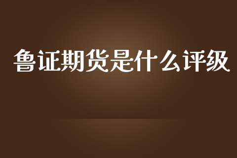 鲁证期货是什么评级_https://wap.yjjixie.cn_商业资讯_第1张