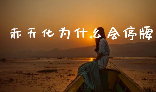 赤天化为什么会停牌_https://wap.yjjixie.cn_保险理财_第1张