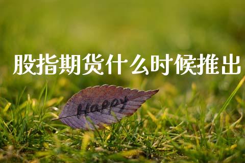 股指期货什么时候推出_https://wap.yjjixie.cn_证券市场_第1张
