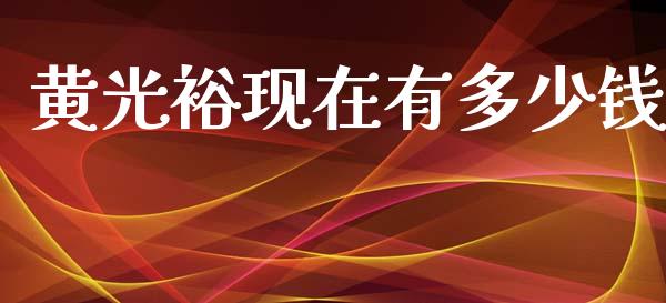 黄光裕现在有多少钱_https://wap.yjjixie.cn_保险理财_第1张