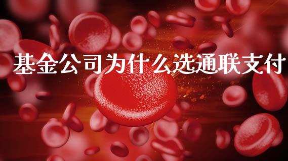 基金公司为什么选通联支付_https://wap.yjjixie.cn_商业资讯_第1张
