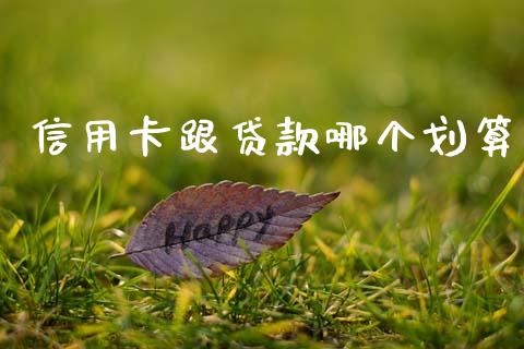 信用卡跟贷款哪个划算_https://wap.yjjixie.cn_证券市场_第1张