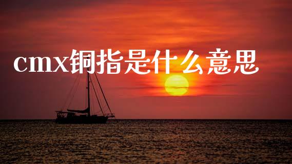 cmx铜指是什么意思_https://wap.yjjixie.cn_商业资讯_第1张
