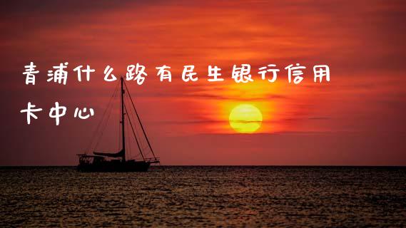 青浦什么路有民生银行信用卡中心_https://wap.yjjixie.cn_保险理财_第1张