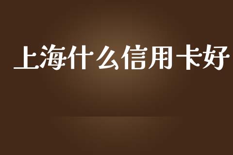 上海什么信用卡好_https://wap.yjjixie.cn_商业资讯_第1张
