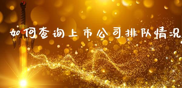 如何查询上市公司排队情况_https://wap.yjjixie.cn_证券市场_第1张