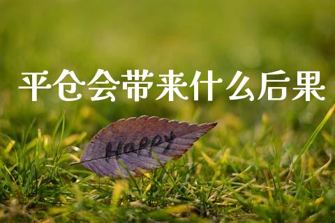 平仓会带来什么后果_https://wap.yjjixie.cn_证券市场_第1张
