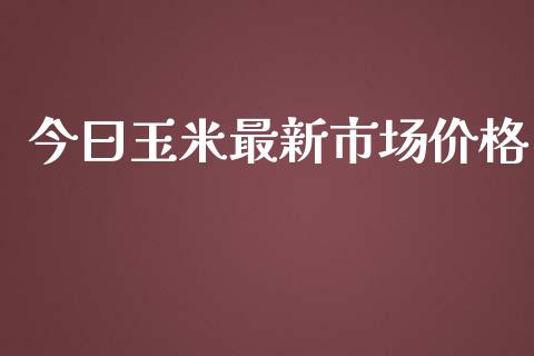 今曰玉米最新市场价格_https://wap.yjjixie.cn_港股行情_第1张