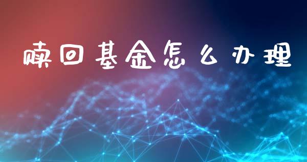 赎回基金怎么办理_https://wap.yjjixie.cn_商业资讯_第1张