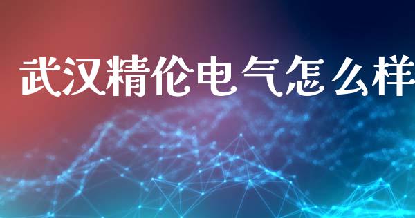 武汉精伦电气怎么样_https://wap.yjjixie.cn_港股行情_第1张