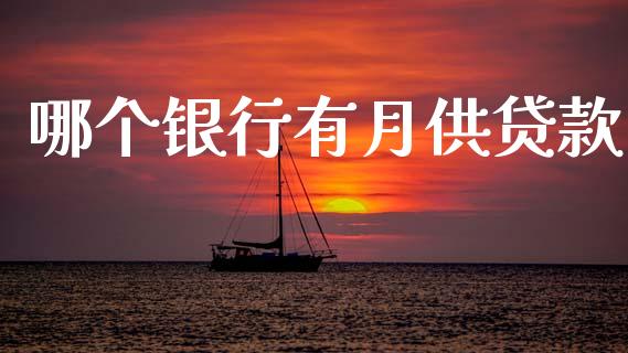 哪个银行有月供贷款_https://wap.yjjixie.cn_港股行情_第1张