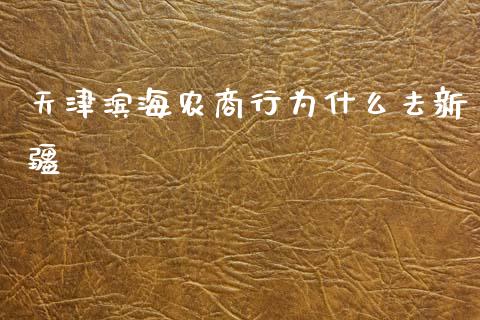 天津滨海农商行为什么去新疆_https://wap.yjjixie.cn_商业资讯_第1张