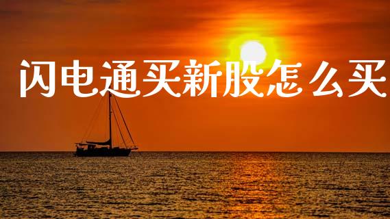 闪电通买新股怎么买_https://wap.yjjixie.cn_商业资讯_第1张