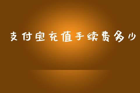 支付宝充值手续费多少_https://wap.yjjixie.cn_保险理财_第1张
