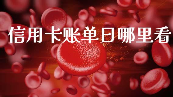 信用卡账单日哪里看_https://wap.yjjixie.cn_保险理财_第1张
