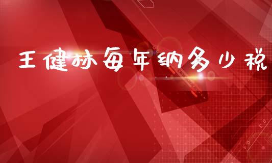 王健林每年纳多少税_https://wap.yjjixie.cn_商业资讯_第1张