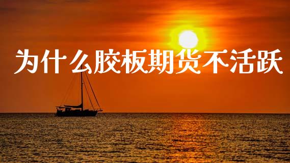 为什么胶板期货不活跃_https://wap.yjjixie.cn_保险理财_第1张
