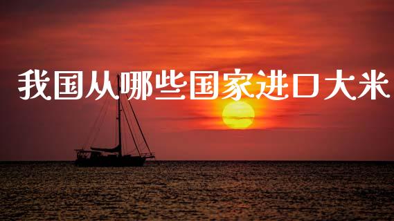 我国从哪些国家进口大米_https://wap.yjjixie.cn_港股行情_第1张