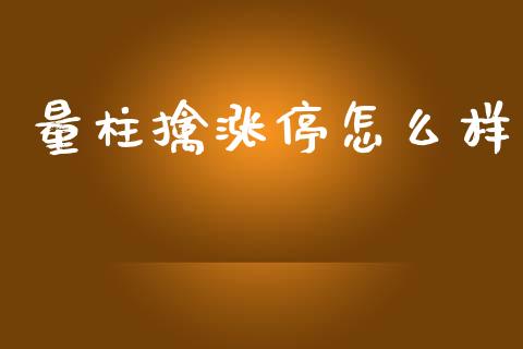 量柱擒涨停怎么样_https://wap.yjjixie.cn_证券市场_第1张