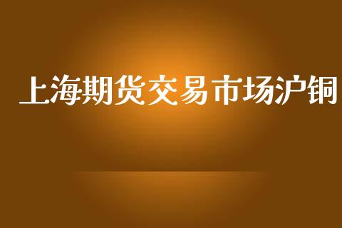 上海期货交易市场沪铜_https://wap.yjjixie.cn_证券市场_第1张