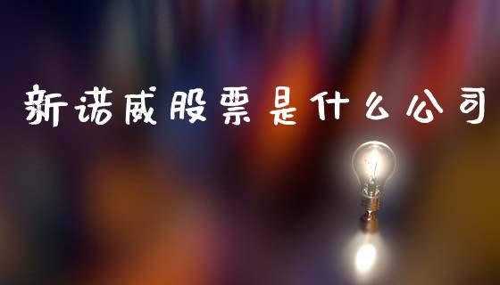 新诺威股票是什么公司_https://wap.yjjixie.cn_证券市场_第1张