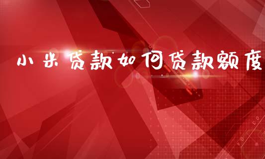 小米贷款如何贷款额度_https://wap.yjjixie.cn_证券市场_第1张