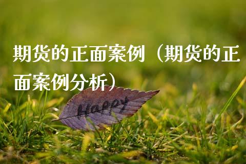 期货的正面案例（期货的正面案例分析）_https://wap.yjjixie.cn_商业资讯_第1张