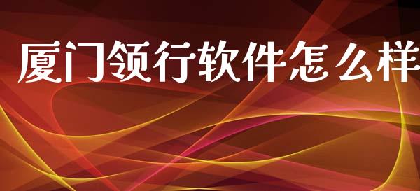 厦门领行软件怎么样_https://wap.yjjixie.cn_港股行情_第1张