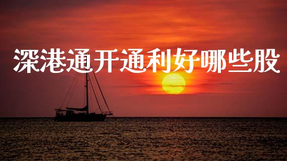 深港通开通利好哪些股_https://wap.yjjixie.cn_商业资讯_第1张