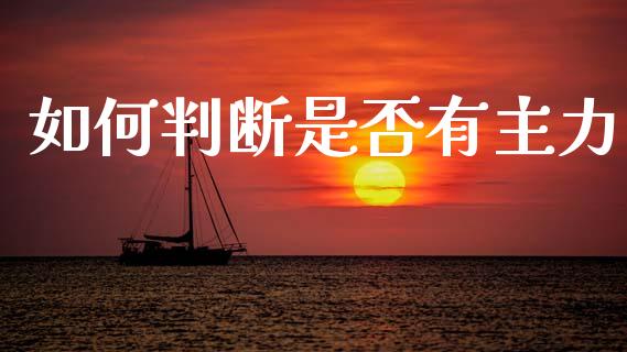 如何判断是否有主力_https://wap.yjjixie.cn_港股行情_第1张