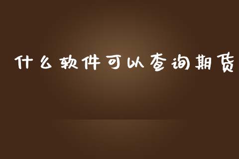 什么软件可以查询期货_https://wap.yjjixie.cn_保险理财_第1张