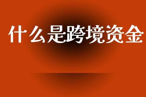 什么是跨境资金_https://wap.yjjixie.cn_保险理财_第1张