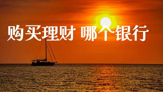 购买理财 哪个银行_https://wap.yjjixie.cn_港股行情_第1张