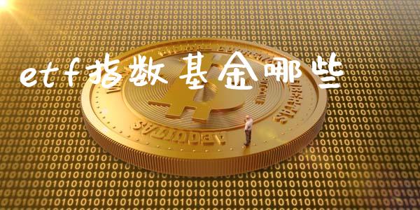 etf指数基金哪些_https://wap.yjjixie.cn_商业资讯_第1张