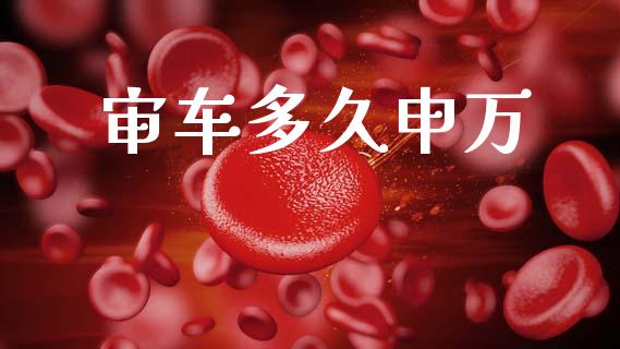审车多久申万_https://wap.yjjixie.cn_证券市场_第1张