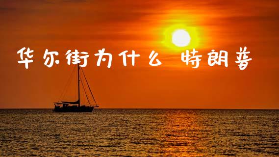 华尔街为什么 特朗普_https://wap.yjjixie.cn_保险理财_第1张