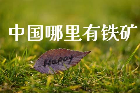 中国哪里有铁矿_https://wap.yjjixie.cn_商业资讯_第1张