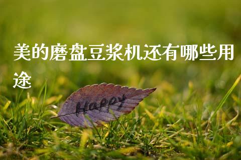 美的磨盘豆浆机还有哪些用途_https://wap.yjjixie.cn_商业资讯_第1张