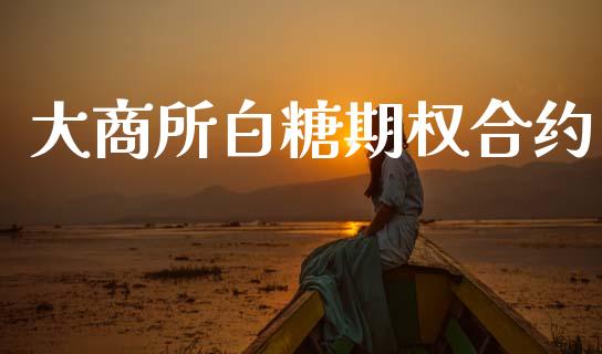 大商所白糖期权合约_https://wap.yjjixie.cn_商业资讯_第1张