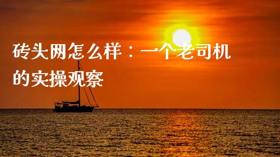 砖头网怎么样：一个老司机的实操观察_https://wap.yjjixie.cn_商业资讯_第1张