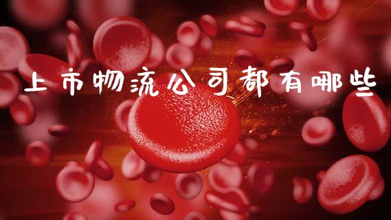 上市物流公司都有哪些_https://wap.yjjixie.cn_证券市场_第1张