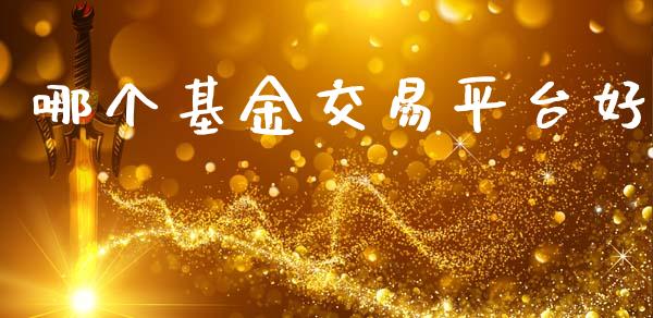 哪个基金交易平台好_https://wap.yjjixie.cn_港股行情_第1张