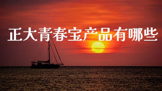 正大青春宝产品有哪些_https://wap.yjjixie.cn_商业资讯_第1张