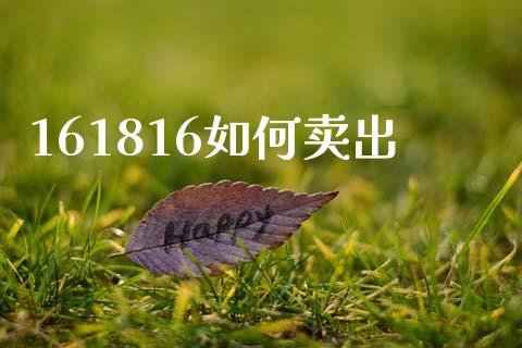 161816如何卖出_https://wap.yjjixie.cn_保险理财_第1张