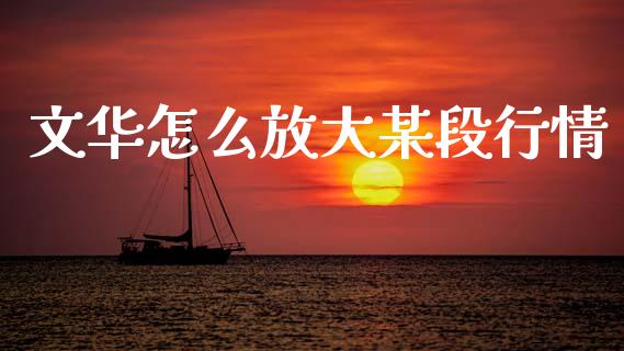 文华怎么放大某段行情_https://wap.yjjixie.cn_证券市场_第1张