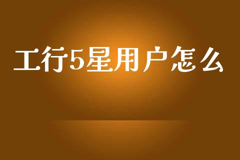 工行5星用户怎么_https://wap.yjjixie.cn_港股行情_第1张