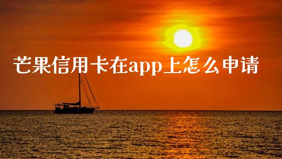 芒果信用卡在app上怎么申请_https://wap.yjjixie.cn_港股行情_第1张