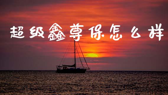 超级鑫尊保怎么样_https://wap.yjjixie.cn_商业资讯_第1张